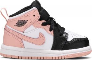 Кроссовки Air Jordan 1 Mid TD Crimson Tint, белый