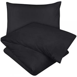 Комплект постельного белья Utopia Bedding, 2 предмета, 140x200/65x65 см, черный