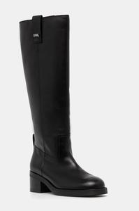 Кожаные сапоги Karl Lagerfeld BROOKLYN, черный