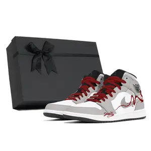 Кроссовки баскетбольные Air 1 Dust Serpent Box Mid Top мужские light gray устойчивые к истиранию винтажные Jordan, светло-серый