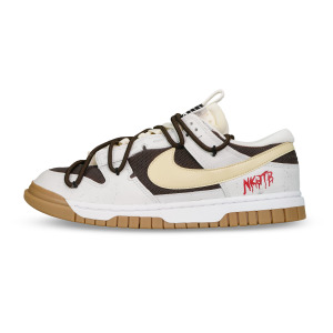 Кроссовки Nike Dunk Skateboarding Shoes Men Low-top Blue/beige/black, бежевый