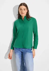 Блузка-рубашка Cecil из мягкой смеси хлопка, зеленый