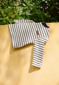 Унисекс футболка с длинными рукавами tyler Liewood, Classic Navy/Creme De La Creme