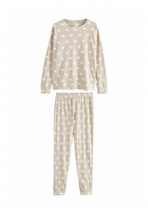 Пижамный комплект Next LONG SLEEVE, Oatmeal Pumpkin/Beige