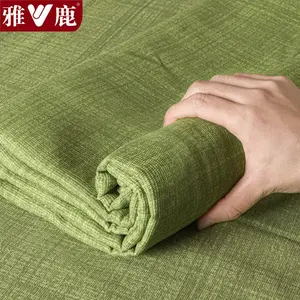 Yalu Простыня 120х230 см из натурального хлопка грубой ткани, цвет Lvcuan