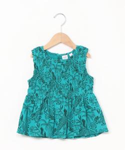 (K) Топ с баской из сборчатой марли и драпировкой (детский)