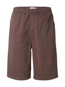 Брюки свободного кроя TOPMAN, коричневый