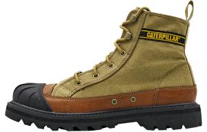 Сапоги унисекс с высоким берцем коричневый/желтый/черный Cat