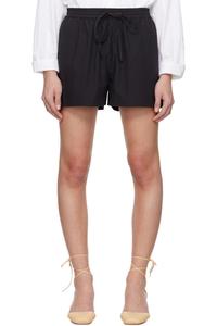 Черные свободные шорты Matteau