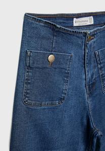 Расклешенные джинсы MINIMALIST WITH POCKETS Stradivarius, синий