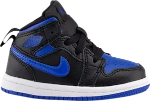 Кроссовки Jordan 1 Mid TD Royal 2020, синий