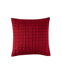 Квадратная декоративная подушка «Аня», 18 x 18 дюймов J Queen New York, crimson