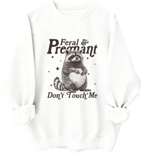 Толстовка с принтом "Беременная енотиха" JIONOCY