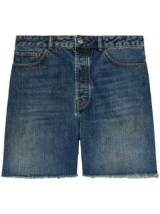 Palm Angels джинсовые шорты с логотипом, синий