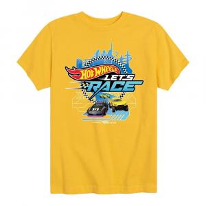 Футболка с рисунком гоночных машинок Hot Wheels для мальчиков 8–20 лет, желтый