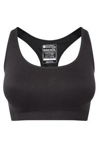 Женский бесшовный спортивный бюстгальтер с защитой от натирания спины Mountain Warehouse, черный