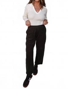 Свободные вельветовые брюки оливкового цвета Sweet Lovely By Jen, оливковый