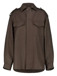 Куртка-рубашка с карманами Drhope, коричневый