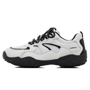 HUANQIU Женские повседневные кроссовки Low Top Balance Beige Black, легкие и устойчивые к истиранию