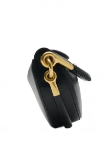 Полукруглый клатч BURBERRY, черный