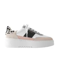 Винтажные кроссовки с розовыми и серыми деталями Axel Arigato, белый