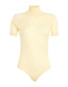 Боди Alaïa, пастельно-желтый