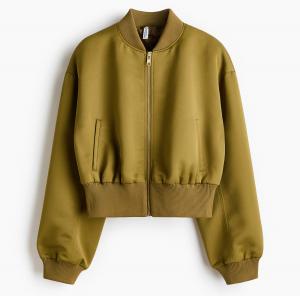 Куртка-бомбер H&M, оливковый
