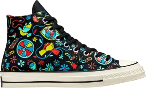 Кроссовки Converse Chuck 70 High Peace & Unity, разноцветный