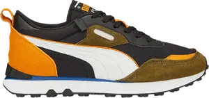 Кроссовки Puma Rider FV Future Vintage - Black Orange Brick, черный
