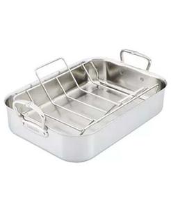 Жаровня/утятница решеткой Hestan Provisions Classic, 38,1х30,5х7,6 см, серебристый