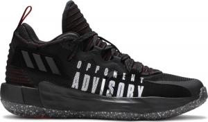 Кроссовки Adidas Dame 7 'EXTPLY - Opponent Advisory - Black Vivid Red', черный