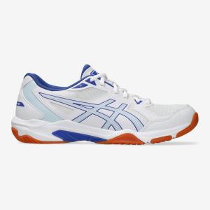Женские/мужские волейбольные кроссовки для зала ASICS Gel Spike Unisex, белые/синие