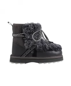 Ботинки "Тедди" угольного цвета Emu, серый