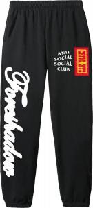Спортивные брюки Anti Social Social Club x Cactus Plant Flea Market Sweatpants 'Black', черный