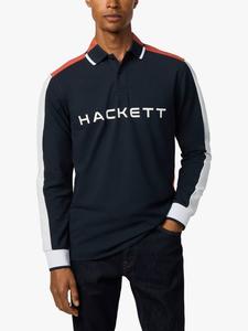 Спортивная поло с длинными рукавами Hackett London, Navy/Multi