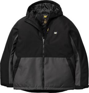 Мужская куртка CAT с цветными блоками, водоотталкивающая, Black-Magnet