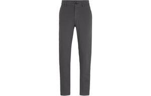 Суженные чинос из стрейч-сатина мужские серые HUGO BOSS, серый