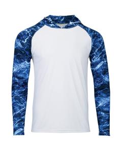 Толстовка Biloxi Performance Colorblock с капюшоном Paragon, цвет marlin