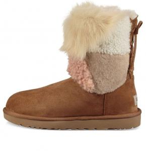Угги (WMNS) UGG Classic Short Patchwork Fluff