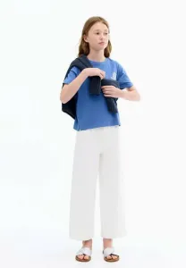 Детские джинсы свободного кроя Mango Kids, White