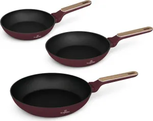 Набор посуды из 3 предметов с антипригарным покрытием, кованый алюминий с покрытием TitanPro, индукционная турбина, эргономичная ручка, подходит для всех типов плит, коллекция Leonardo Nordic Berlinger Haus