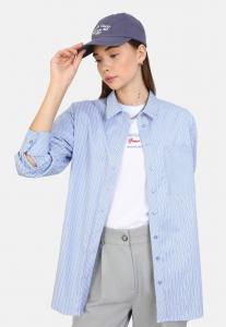 Блузка на пуговицах Modanisa, синий