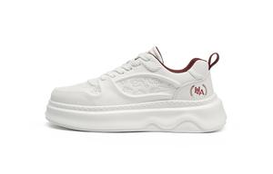 HLA Мужские низкие скейтерские кроссовки бело-красные [дышащие], цвет White Red[Breathable]