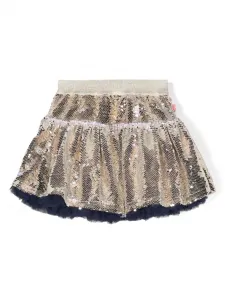 Юбка мини с пайетками Billieblush, золотой