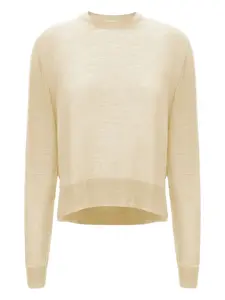 Свитер с круглым вырезом Jil Sander, желтый