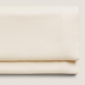 Простыня Zara Home Sateen With Trim , 300 нитей, экрю