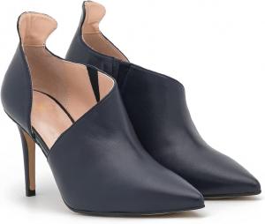 Женские ботильоны MOOMMO с заостренным носком, вырезами, на шпильке, без шнуровки, с рюшами, летние, для свадеб, элегантные офисные туфли, размеры US 4-13, Matte Leather Blue