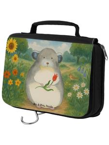 Mr. & Mrs. Panda Косметичка с цветочным рисунком шиншиллы, без упаковки... белого цвета