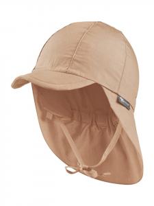 Sterntaler Бейсболка с защитой шеи, однотонная, бежевого цвета