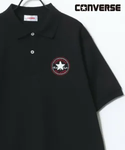 Мужская рубашка-поло Converse, однотонная, быстросохнущая, с вышитым логотипом и дизайном «одна точка».